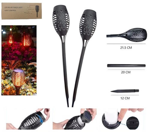 Kit 2 Antorchas Solares 278ii