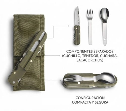Kit Cubiertos Ideal Camping 695ii