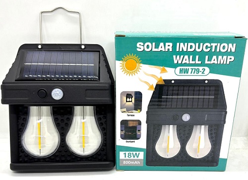 Aplique Farol Solar 2 Luces Vintage 2FOC-SUO-oo
