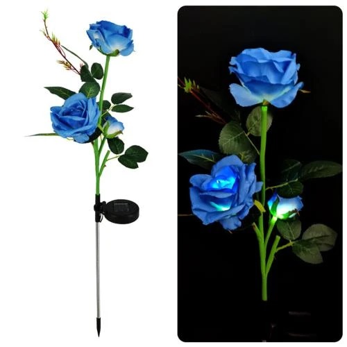 Kit 2 Estacas Rosas Solares KQ-1003