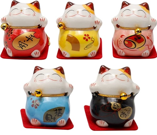 Kit 5 Gatitos de la Fortuna 1202nn