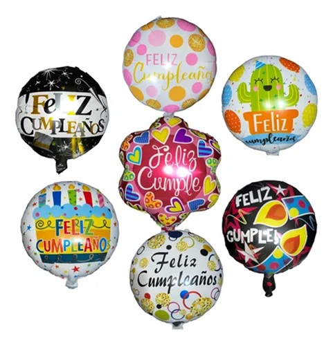 Globos Feliz Cumple Modelos Variados pr