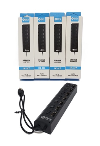 Hub USB 7 Puertos con Interruptor HUB7Poo