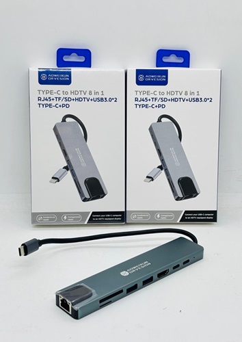 Hub USB TC + Lector + HDMI + RJ45 TC8oo