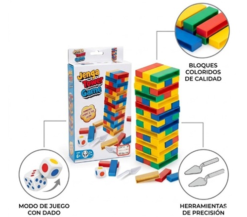 Juego Jenga Multicolor BX-16ii