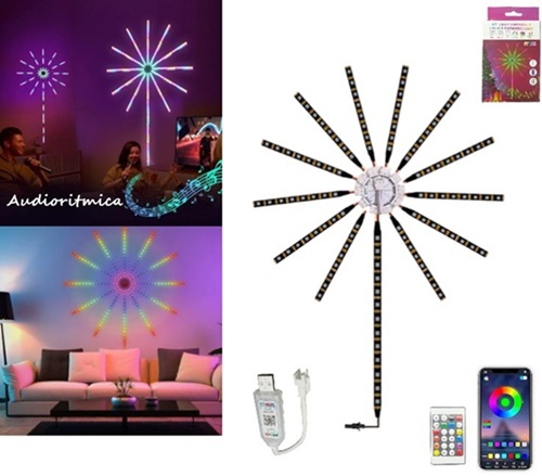 Iluminacion tipo Juego Artificial Control y App 9029ii