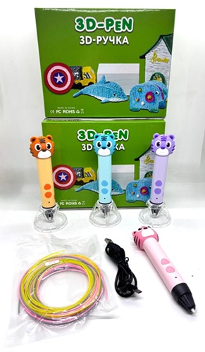 Lapiz 3D con Motivos Infantiles + Filamentos Exstras 3D-ANIMALoo