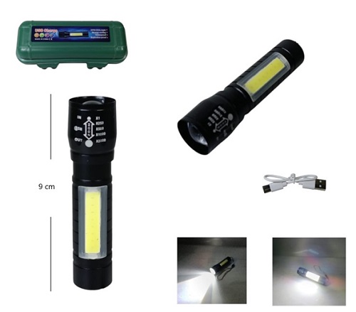 Linterna con Zoom y Luz Cob Lateral 511iiÂ 