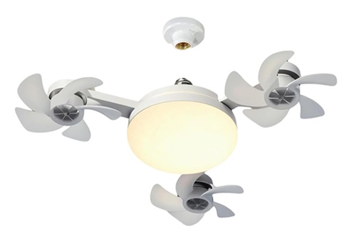 Foco 220v con 3 Ventiladores Cont Rem CP-FS07