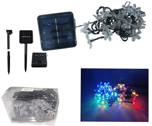 Luces Multicolor SV-05ii 4 Metros Flores Solar