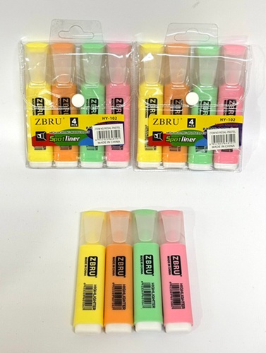 Pack 4 Marcadores Color Pastel RESAL-PASTELoo