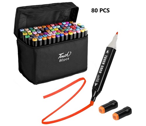 Marcador Doble Punta x 80 Unidades MKB-80ii