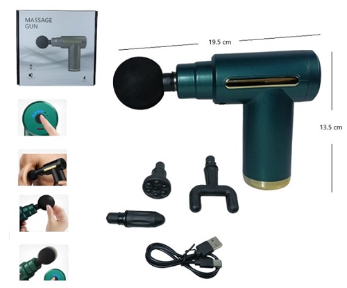 Masajeador Pistola con Accesorios 121027ii