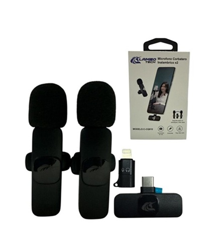Kit 2 Microfono Corbatero Type C + Iphone 910cc