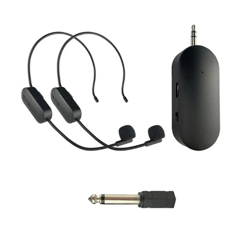 Kit 2 Microfonos Inalambricos Vincha AY-102