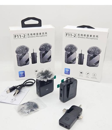 Set 2 Microfonos Corbateros Plug + iPhone + TC MIC-F11oo
