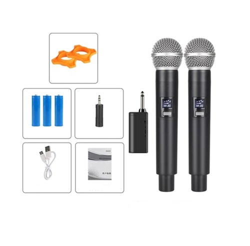 Kit 2 Microfonos Inalambricos Recargables GE5-2