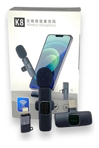 Microfono Corbatero Inalambrico iPhone + TC K8mm