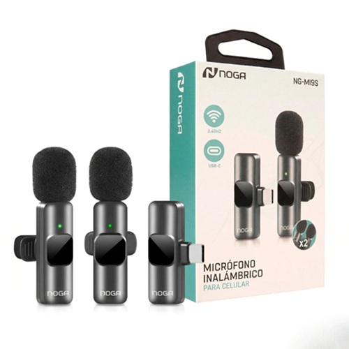Set 2 Microfono Corbatero Inalambrico Noga MI-9s