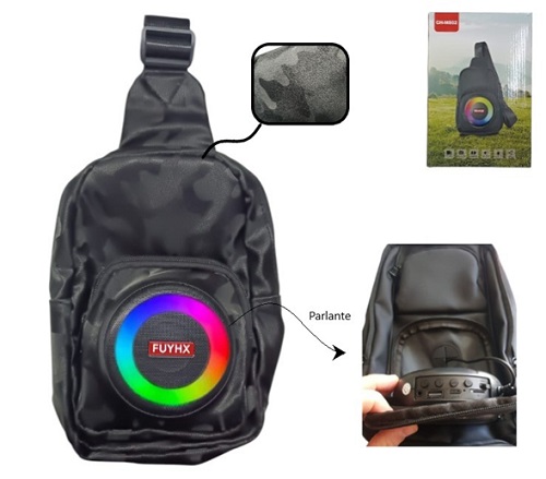 Mochila con Parlante BT USB M802ii