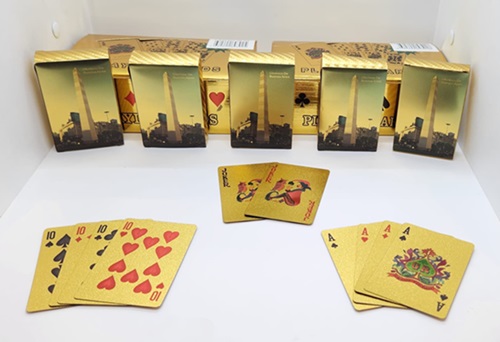 Naipes Poker Dorados POKER-OBELoo