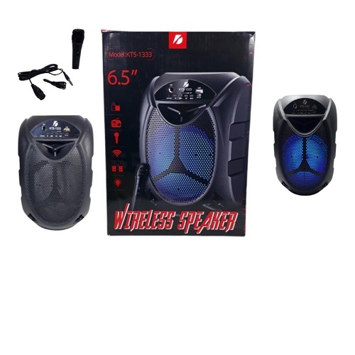PARLANTE 6,5 PULGADAS 1333 Incluye Microfono BT USB RARIO LUCES