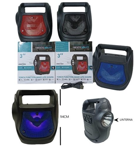Parlante Multifuncion con Linterna 1533ii