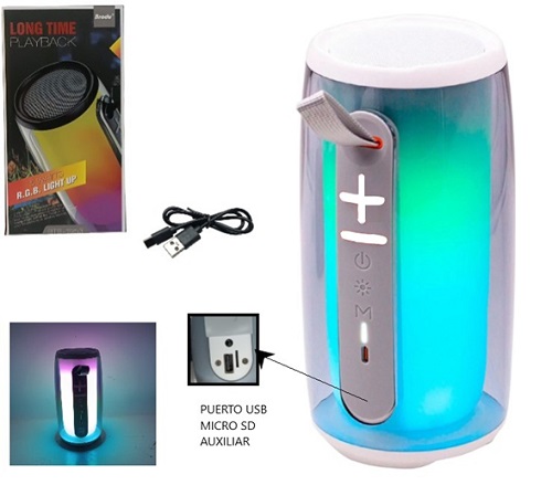 Parlante BT USB RGB 1953 ii