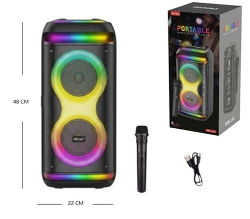 Torre Karaoke con Microfono Inalambrico 2090ii