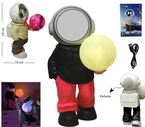 Parlante Astronauta Grande Iluminacion 21009ii