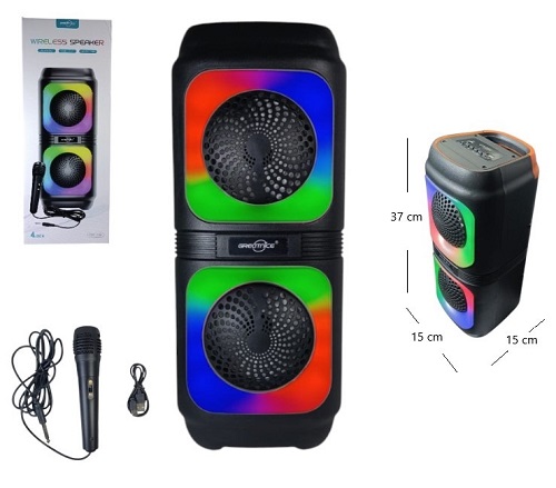 Parlante Karaoke 2131ii Incluye MicrÃ³fono BT USB, etcÂ 