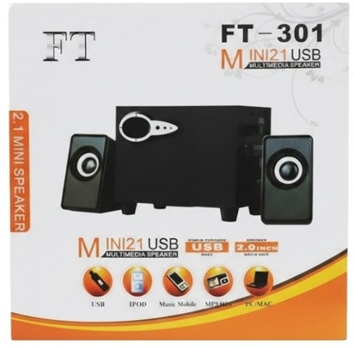 Sistema de Parlantes 2.1 PC TV Etc 301mm