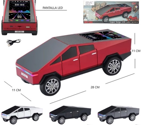 Parlante Auto Tesla Pantalla Led WD-580ii