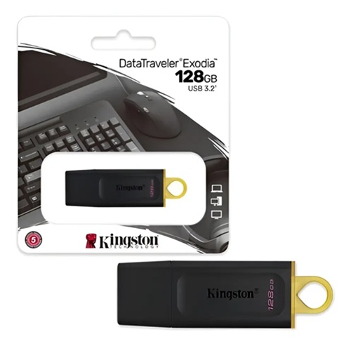 Pen Drive Kingston 128 GB USB 3.2 Mod Var