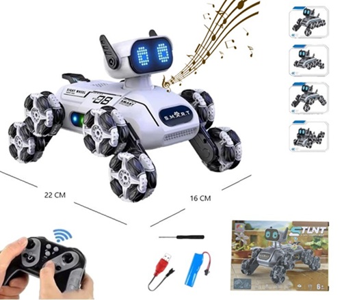 Perro Robot Acrobatico Cont Remoto Ladrido RKC-16ii