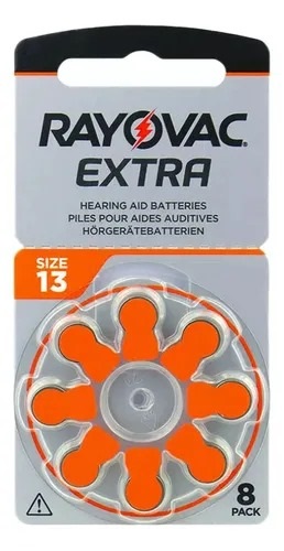 Pack 8 Pilas Audiologia Rayovac 13Â 