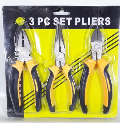 Set 3 Pinzas Alicates 8 Pulgadas K-137ii