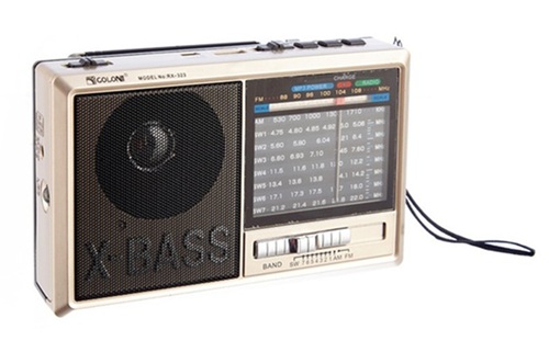 Radio Clasica AM-FM Pila y Bateria +USB etc rx-321 mm