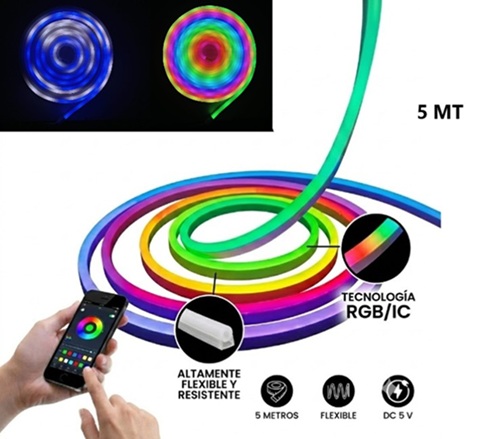 Tira Led Neon RGB-IC 5 Metros RGB-ICii