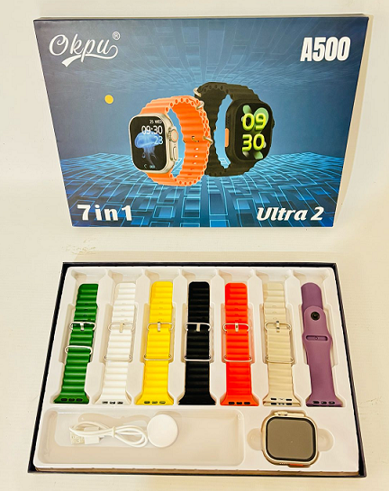 Reloj Smart con 7 mallas A500II: Llamadas Deportes MensajesÂ 