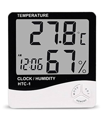 Medidor Temperatura, Humedad, Reloj 495nn