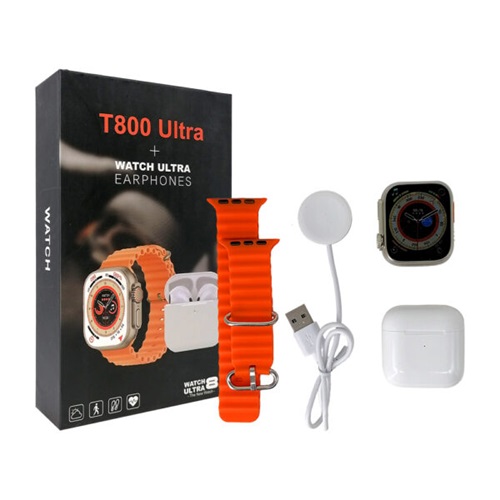 Reloj Smart Watch T800 Ultra + Auricular BT rr