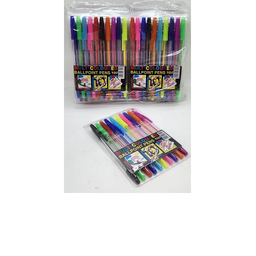 Set 10 lapiceras Colores Variados