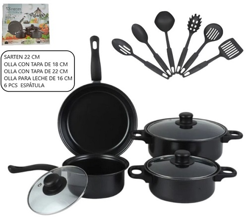 Set de cocina 13 piezas SET13