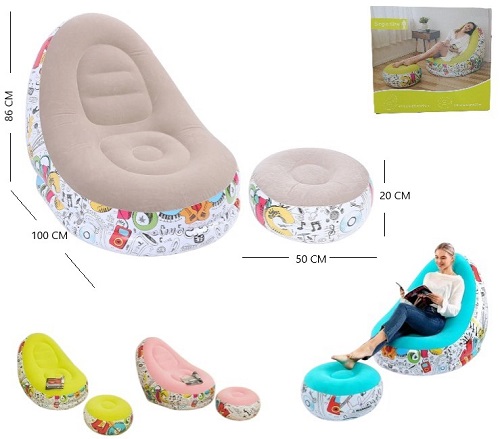 Sillon Inflable con Posapies Estampados 160908iiÂ 