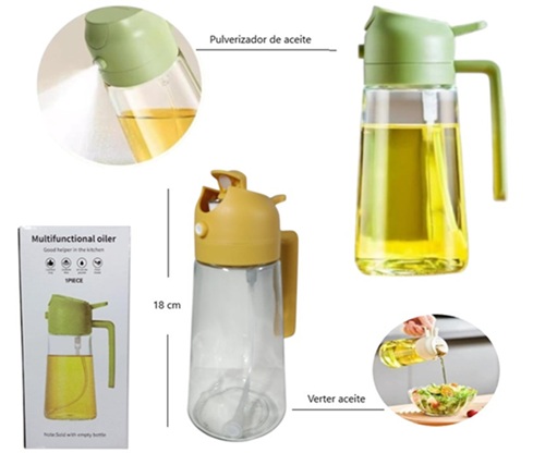 Botella con Spray Ideal Aceite etc GN-055ii