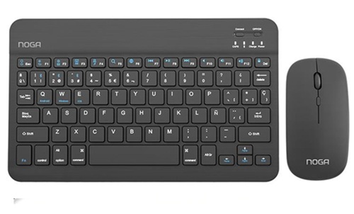 Kit Teclado + Mouse Inalambrico Bluetooth Col Var Noga S5900