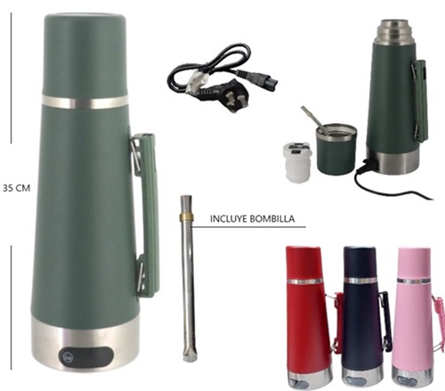 Termo Calentador 220v +Mate+Bombilla OG-ET1ii