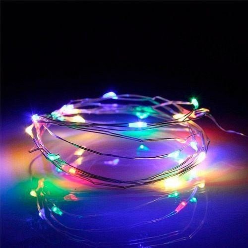 Tira Led 5 Metros Multicolor Pila común 8234gg
