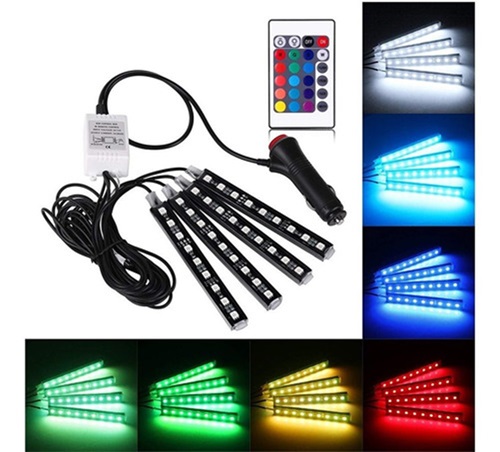 Kit 4 Barras Led RGB Vahiculo CR-5050L